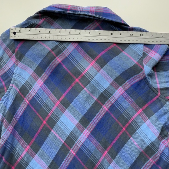 Mountain Khakis Plaid Shirt Navy & Pink Size S - Picture 7 of 11